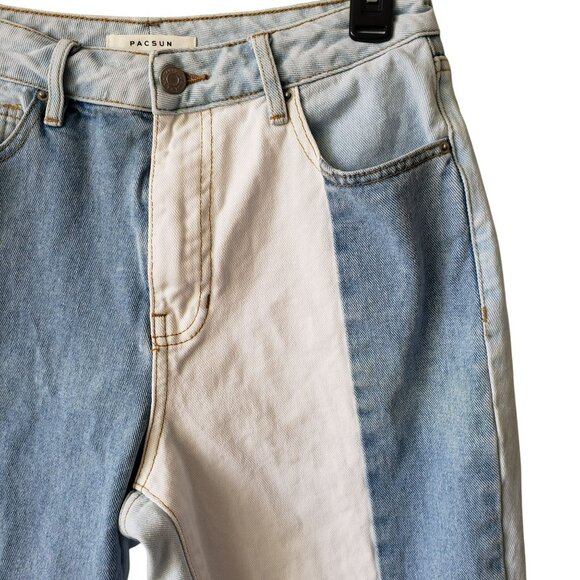 Pacsun Mom Jeans Patchwork Funky 70s - Picture 6 of 14